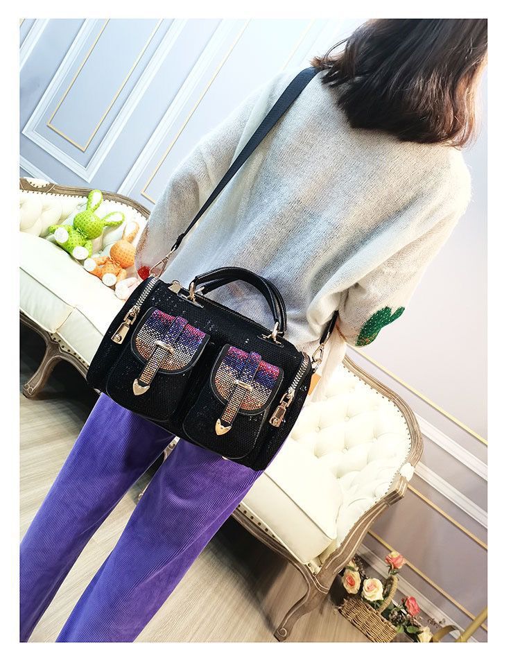 Women's Rhinestone Sequins Large Capacity Versatile Backpacks