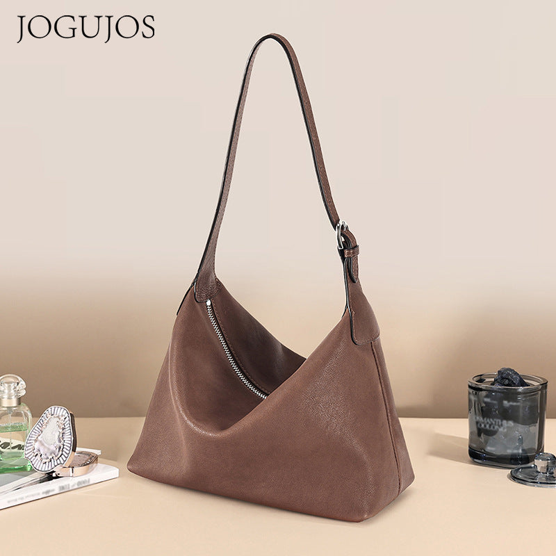 Attractive Women's High Sense Leather Underarm Crossbody Bags