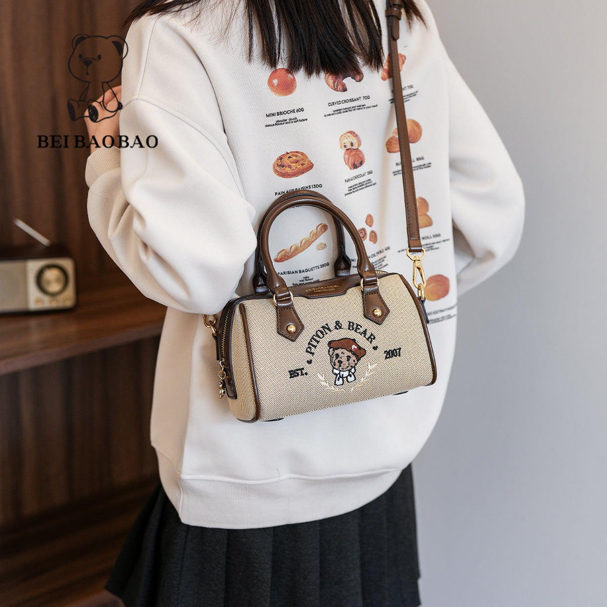 Bear Female Daily Korean Version For Crossbody Bags