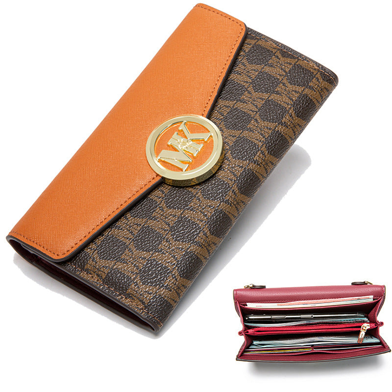 Women's Long Multifunctional Clutch Genuine Leather Chain Ladies Wallets