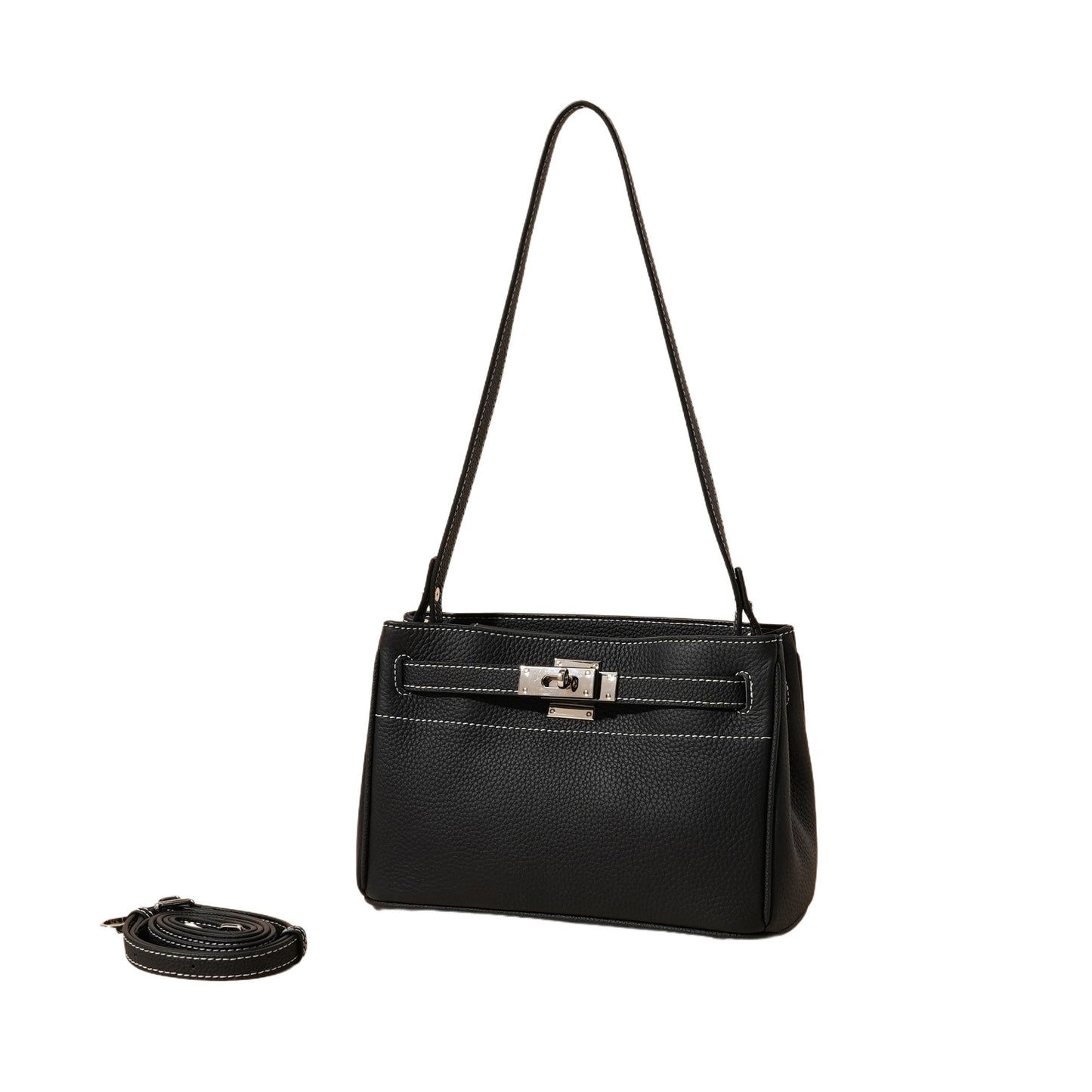 Layer Cowhide High-grade Kelly Vintage Underarm Lock