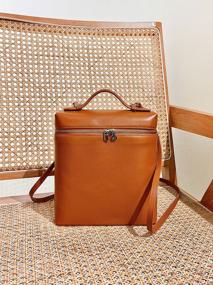 Leather High-grade Cowhide Tang Shu Lunch Crossbody Bags