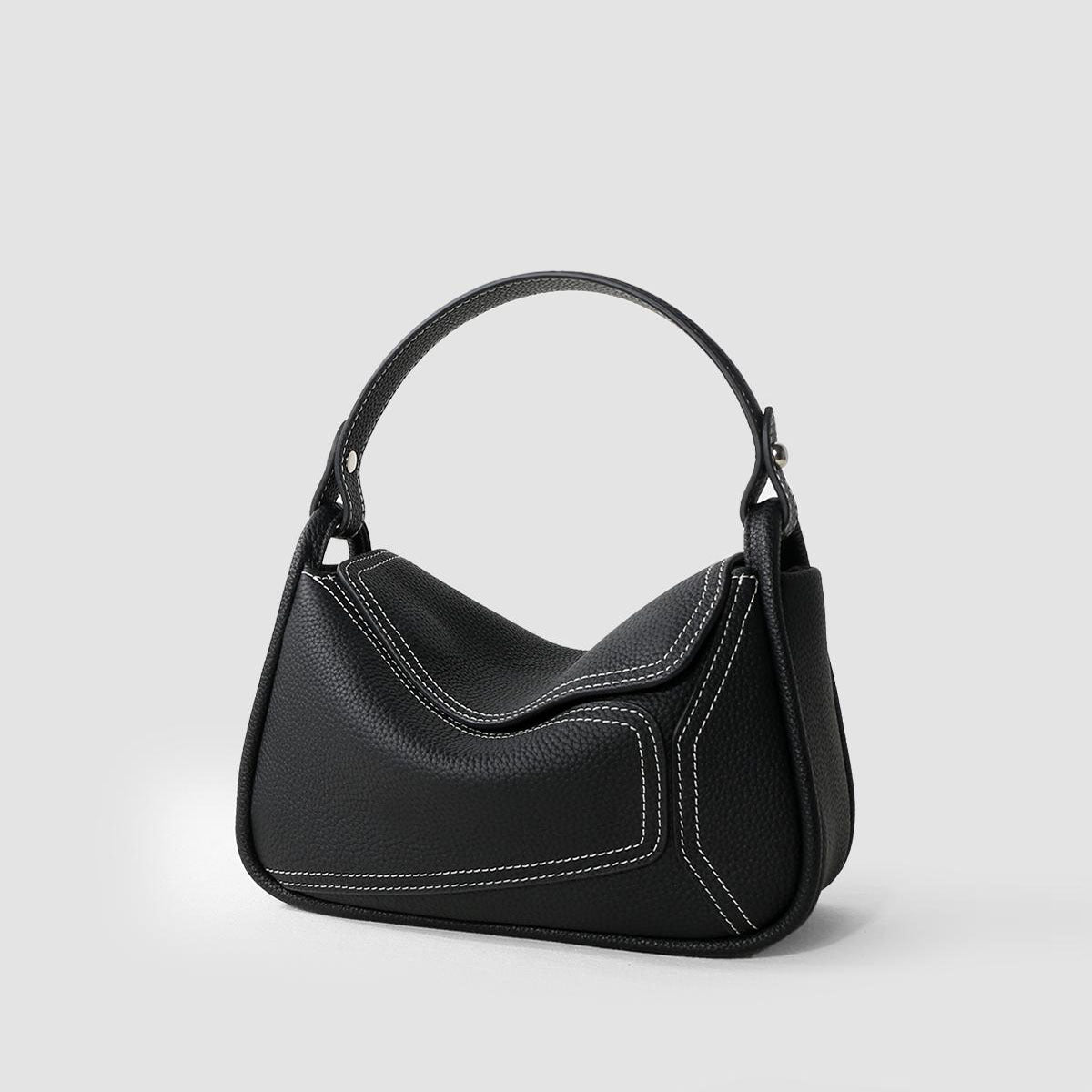 Women's Leather Fashion Geometry Pattern Cowhide Niche Bags