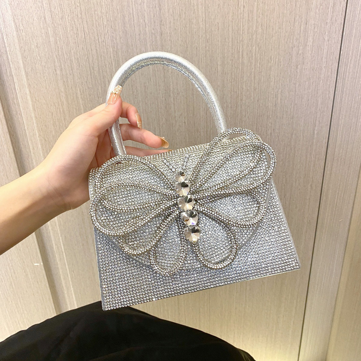 Sier Rhinestone Bar Party Birthday Wedding Evening Bags