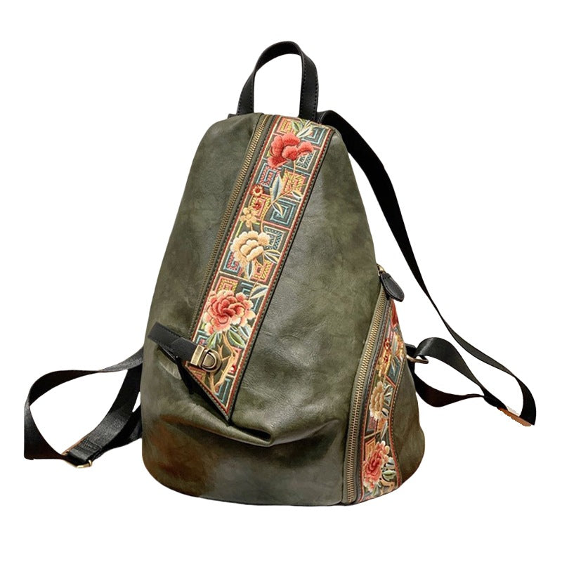 Women's Retro Chinese Style Embroidery With Cheongsam Backpacks