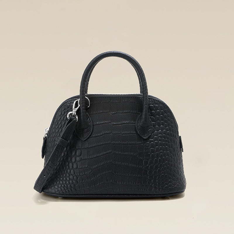 Women's First Layer Cowhide High-grade Crocodile Pattern Shoulder Bags