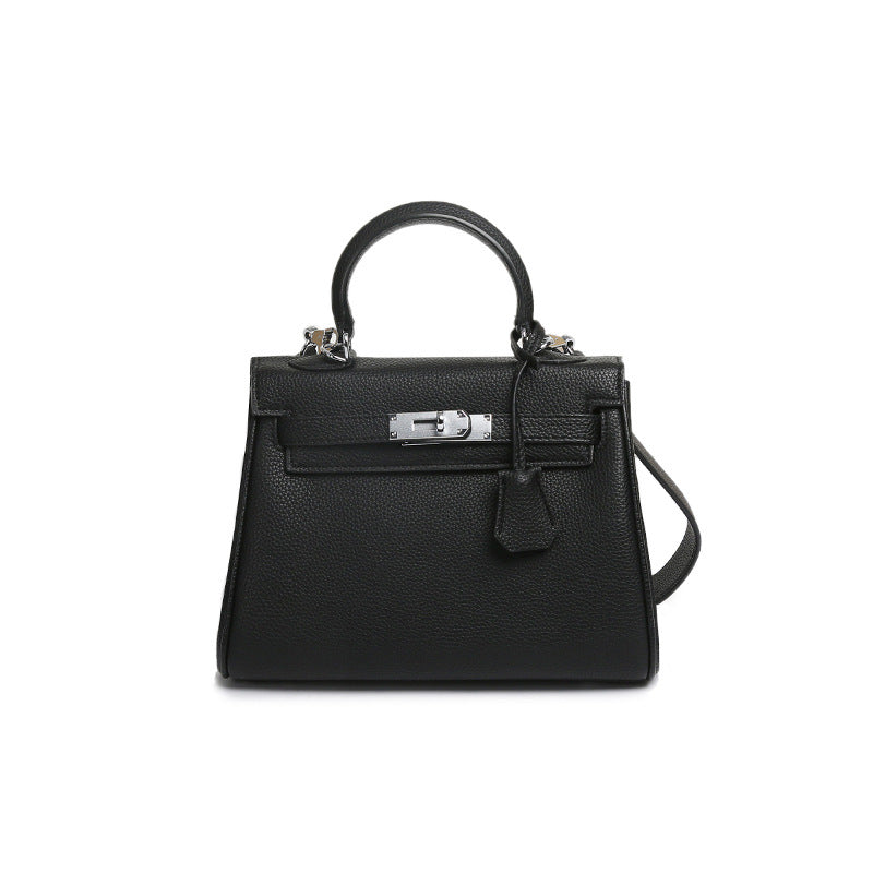 Women's French Minority Advanced Texture Portable Kelly Bags