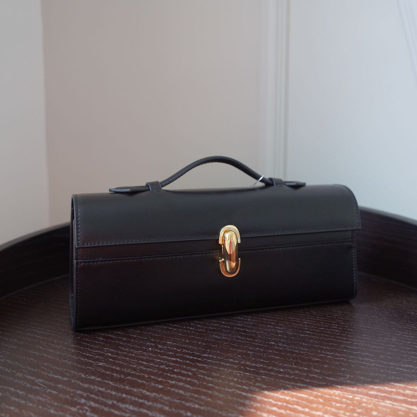 Women's Orange Design French Simplicity Calf Leather Bags