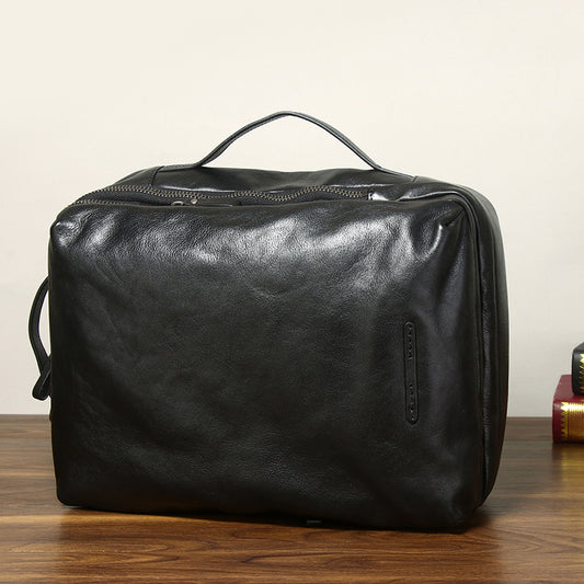 Men's Genuine Leather Vintage Cowhide Personalized Trendy Backpacks