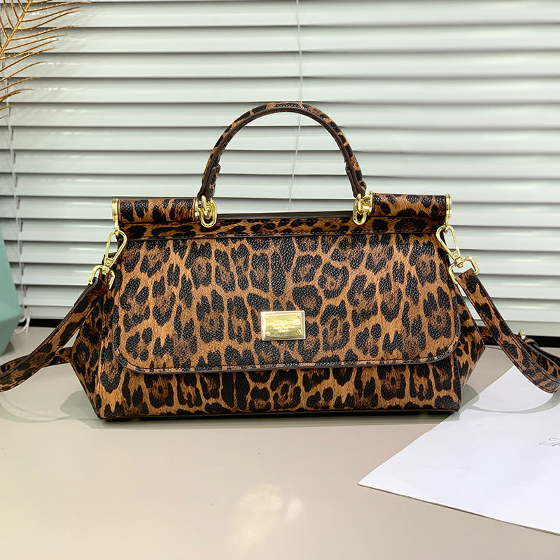 Women's Print Horizontal Solid Color Portable Cowhide Genuine Backpacks