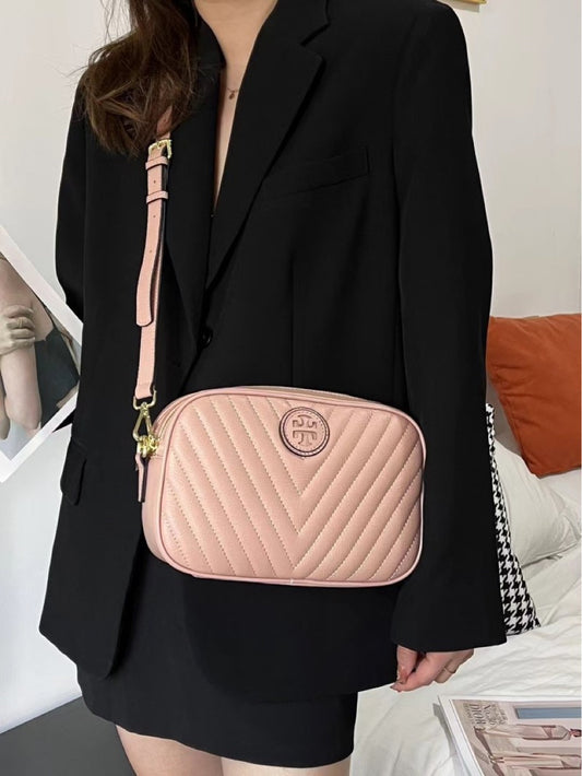 Women's Trendy Genuine Leather Classic Style Rhombus Crossbody Bags