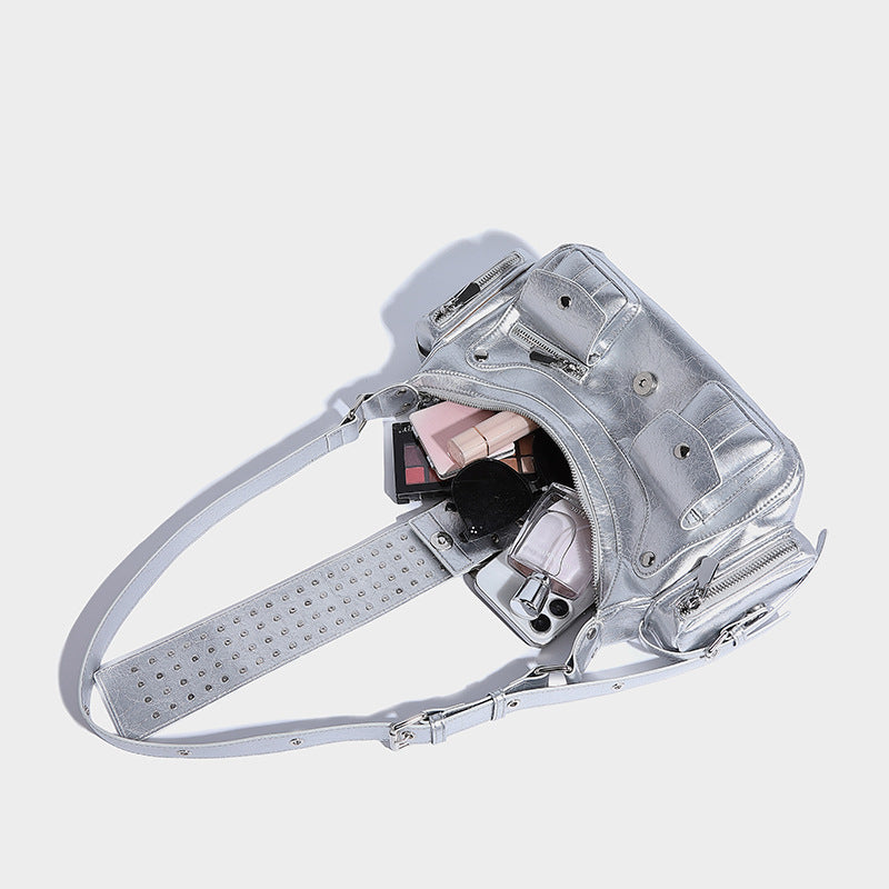 Trendy Underarm Motorcycle Niche Punk Hot Shoulder Bags