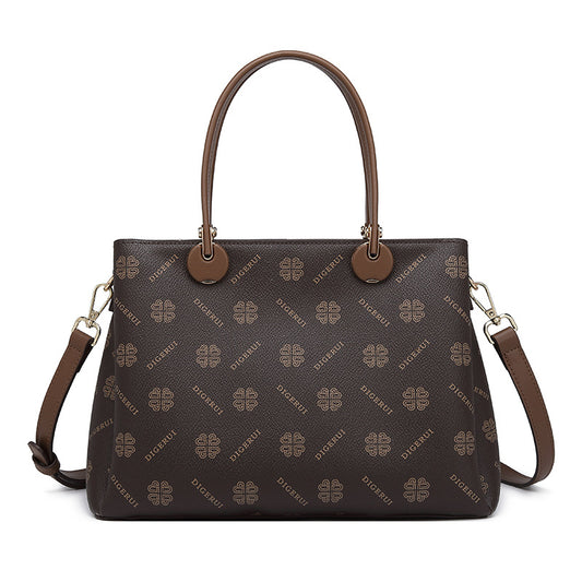 Women's Temperament Red Large Capacity Fashionable Mother Handbags