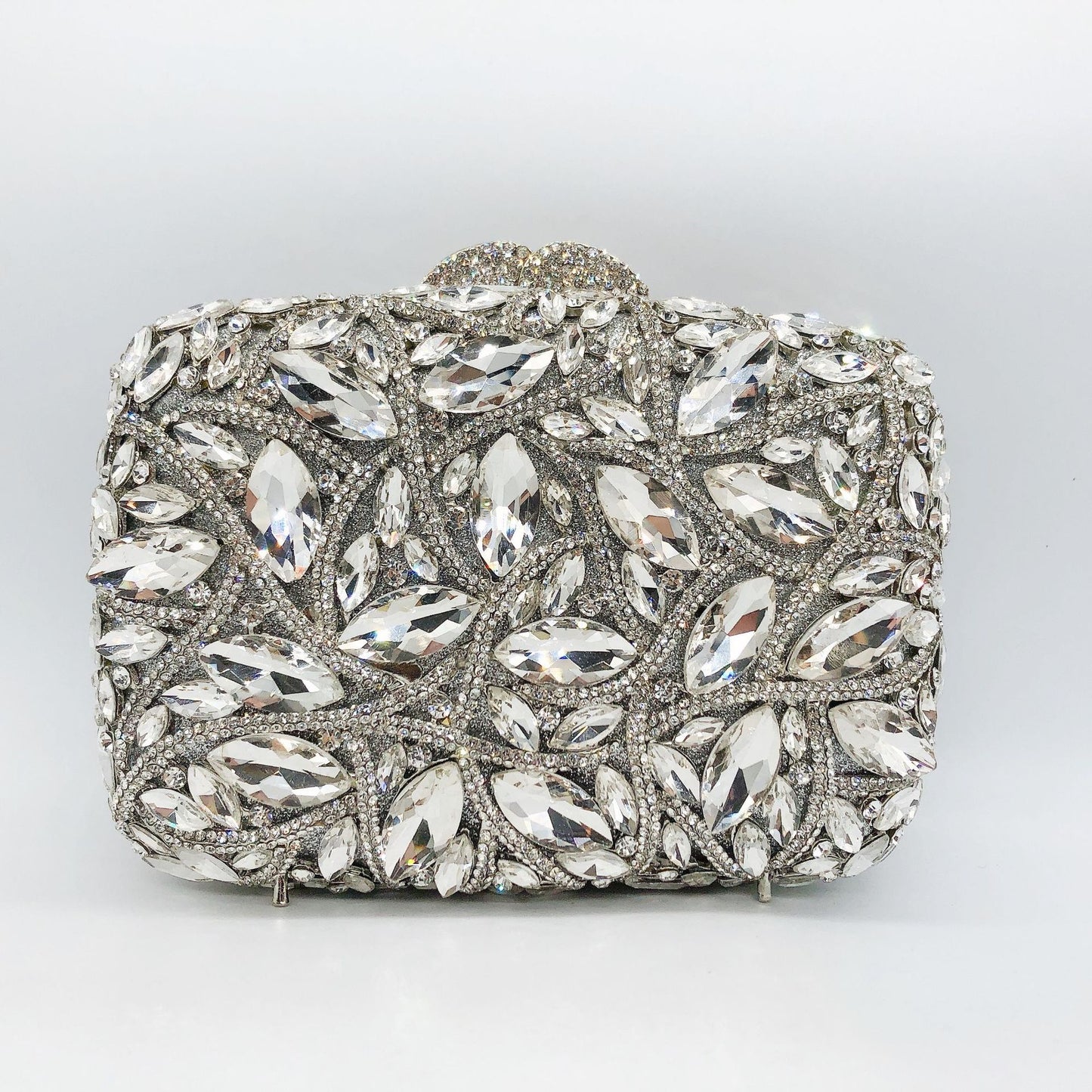 Women's Strictly Selected Diamond Banquet Clutch Glass Bags