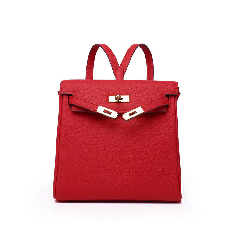 First Layer Cowhide Platinum Leather Market Bags