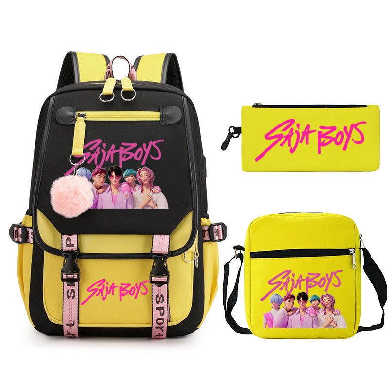 Elegant Children's Merchandise Printed Fashion Pencil Backpacks