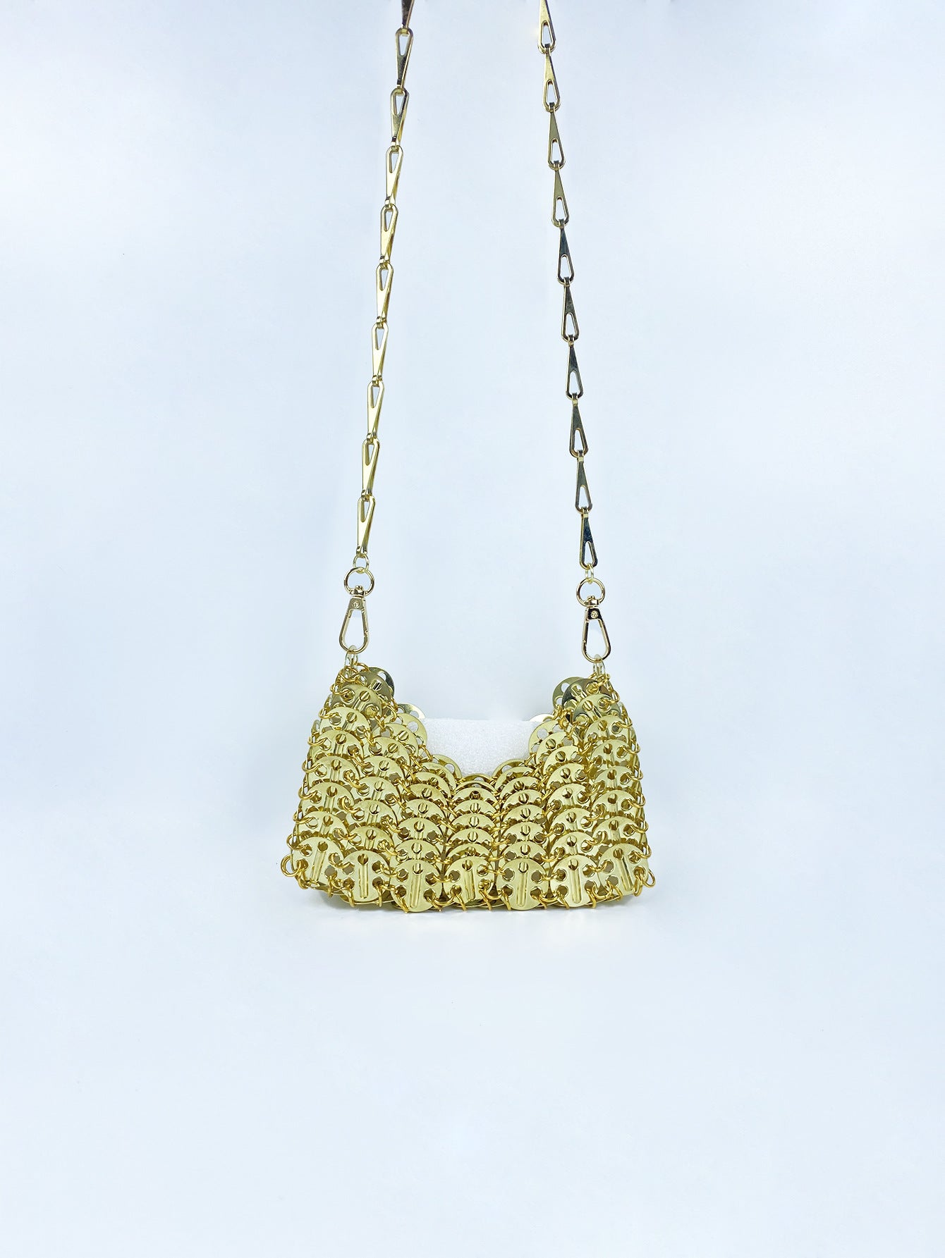Unique Design Metal Sequins Chain Hand-woven Western Shoulder Bags
