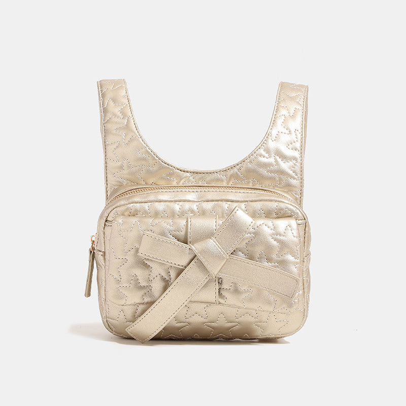 Women's Bow Summer Commuter Chain High-grade Backpacks