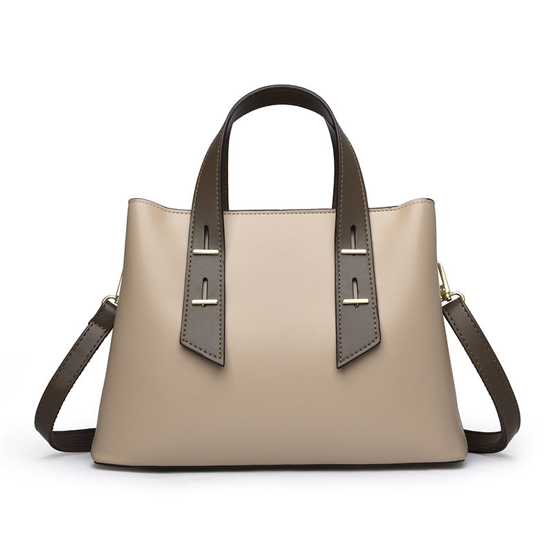 Women's Simple Large Capacity Soft Leather High Bags