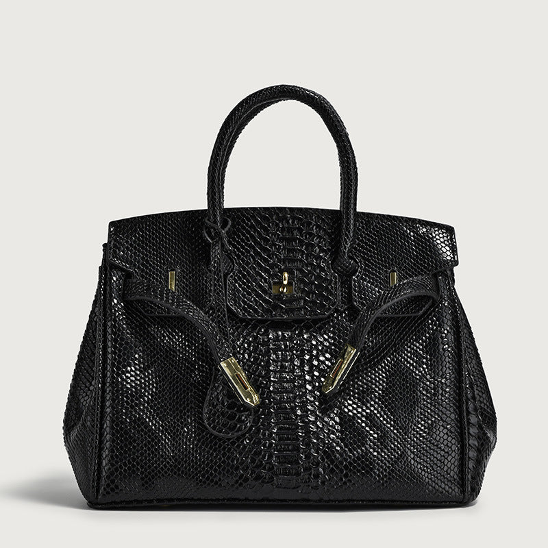 Women's Crocodile Pattern Platinum Large Capacity High-grade Handbags