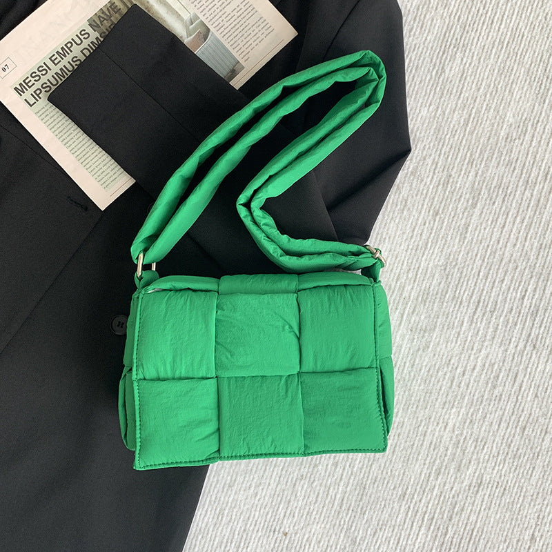Women's Niche Woven Pillow High-grade Versatile Tofu Crossbody Bags