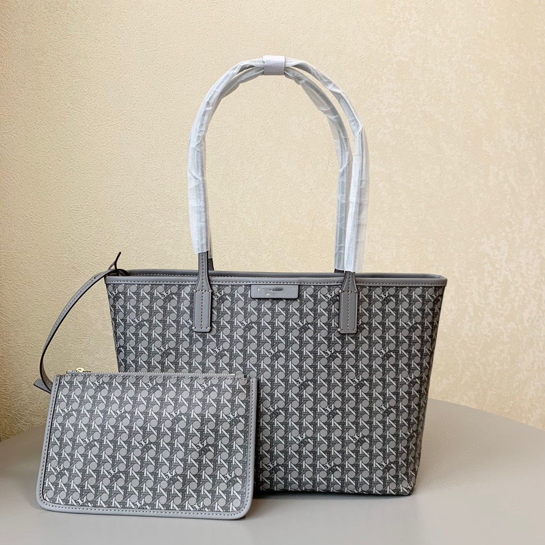 Women's Canvas Portable Printed Plaid Large Capacity Handbags