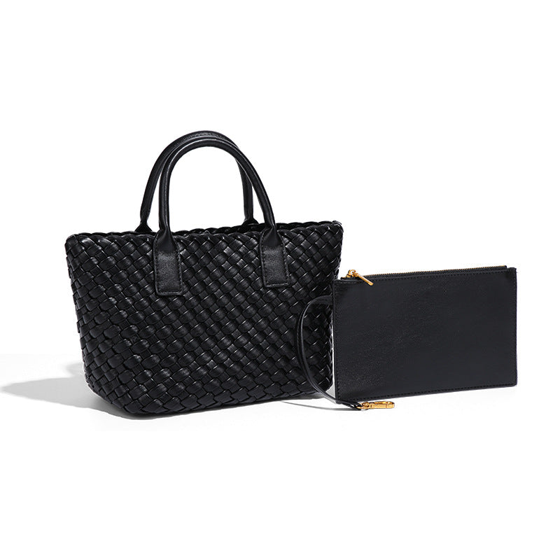 Women's Woven Vegetable Basket Portable Trendy Wild Niche Shoulder Bags