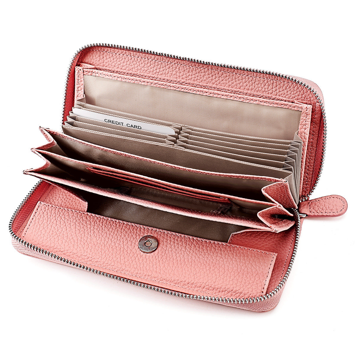 Women's & Men's & Leather High-grade Long Multiple Slots Ladies Wallets