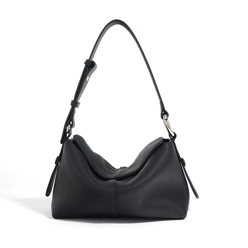 Women's First Layer Cowhide Commuter Pillow Niche Genuine Leather Bags