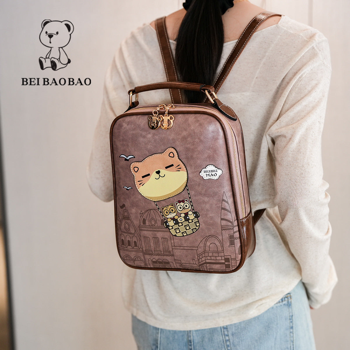 Women's Tide City Western Style Portable Commuter Backpacks