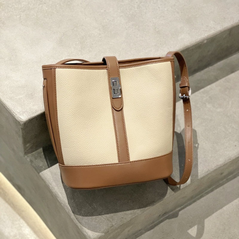 First Layer Cowhide Underarm Tide Retro Easy Matching Shoulder Bags