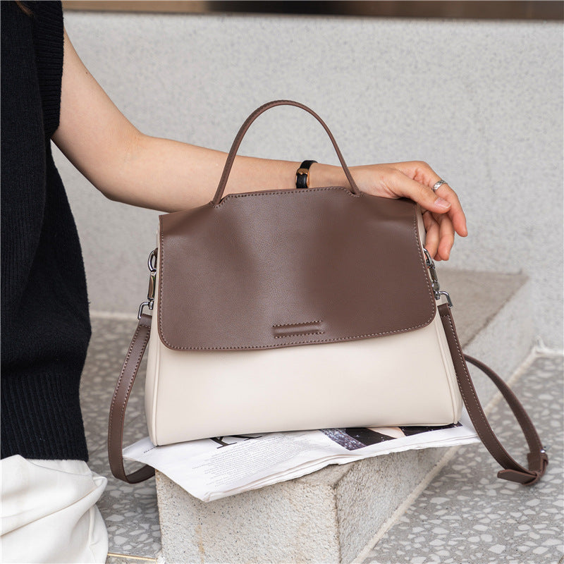 Women's Soft Cowhide Portable High-grade Leather Shoulder Bags