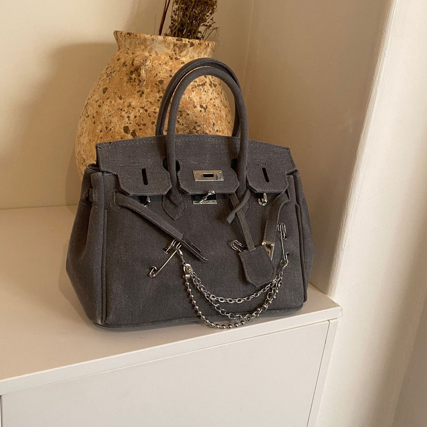 Women's Denim Classic Kelly Street Shot Handbags