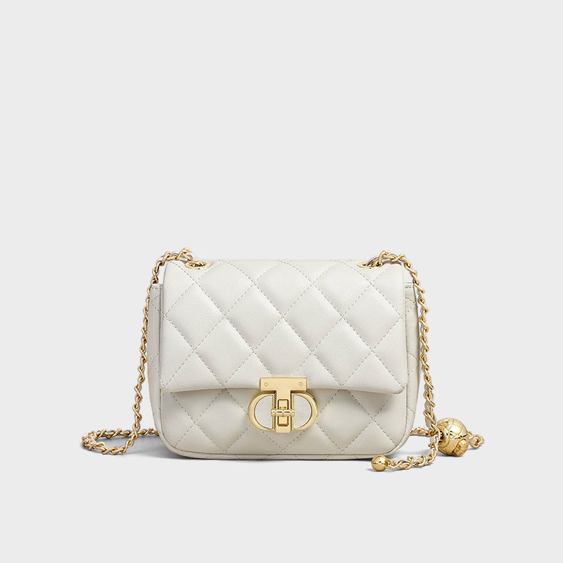 Women's Autumn Genuine Leather Rhombus High-grade Feeling Bags