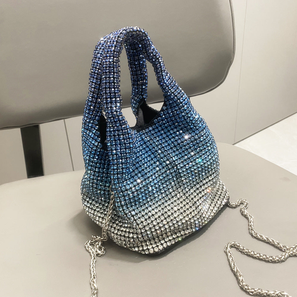 Women's Versatile Rhinestone Portable Chain Hand Shoulder Bags