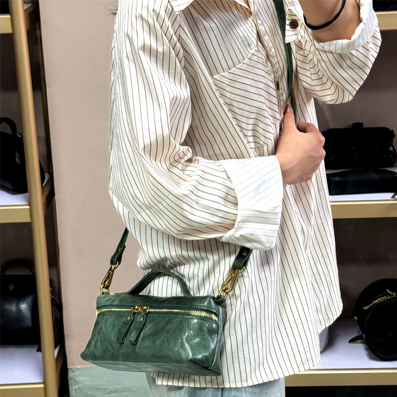 Women's Genuine Leather First Layer Cowhide Niche Crossbody Bags