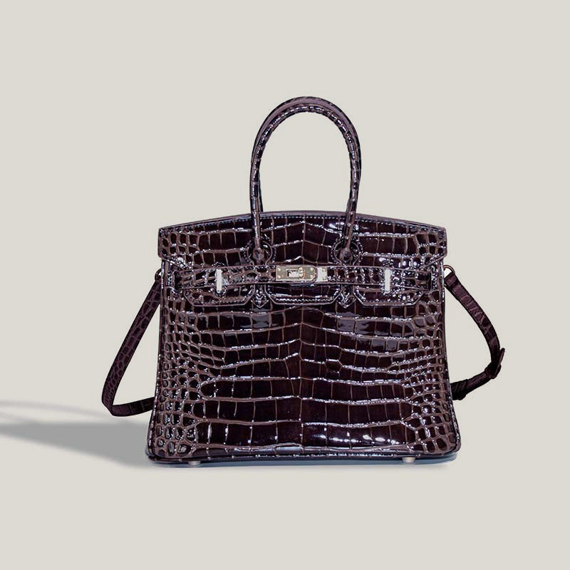 Women's Pattern Genuine Leather First Layer Cowhide Handbags