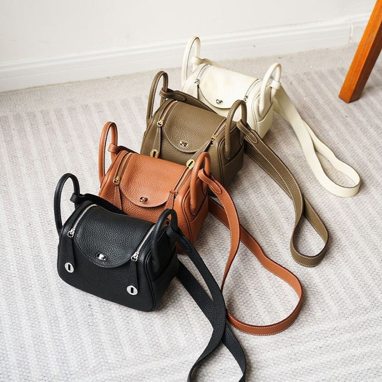 Women's Handmade Mini Lindy Pillow Leather First Handbags