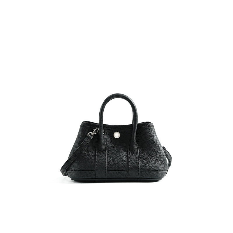 Cowhide Leather Exquisite Carrying Niche High Handbags