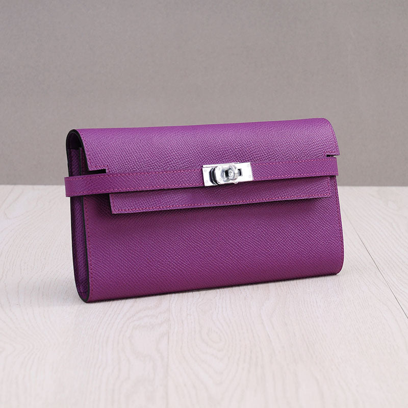 First Layer Cowhide Clutch Long Genuine Ladies Wallets