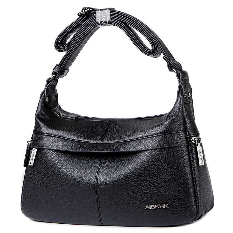 Women's Soft Leather Large Capacity Mom Crossbody Bags