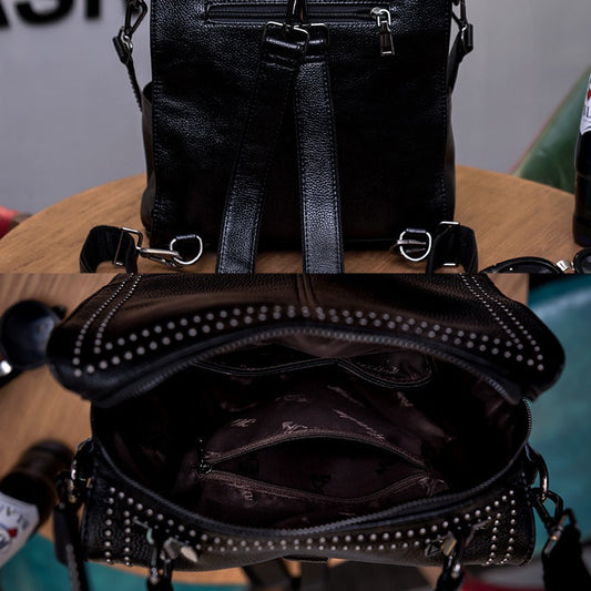 Women's Leather Korean Style Versatile Cowhide Bags