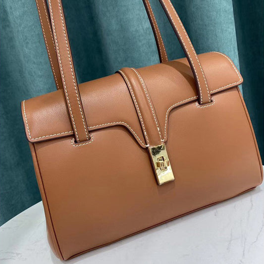 Charming Wen Kelly Cowhide Portable Underarm Bags
