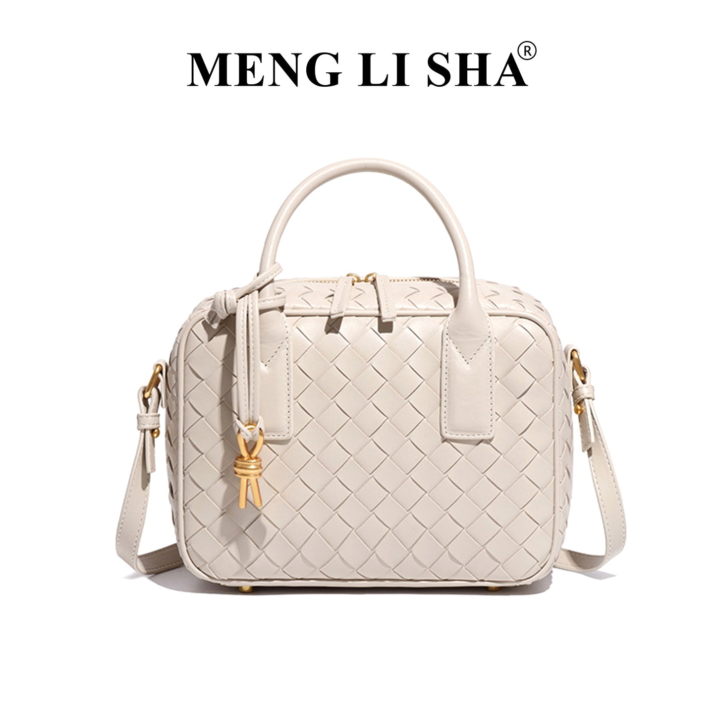 Trendy Classic Hand-woven Boston Pillow Portable Shoulder Bags