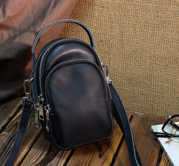Women's Genuine Leather Mini Soft Simple Crossbody Bags
