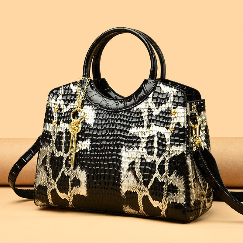 Elegant Genuine Leather Cheongsam Large Capacity Shoulder Bags