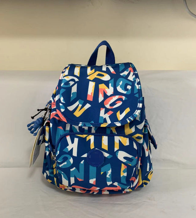 Women's Summer Nylon Canvas Monkey Urban Simple Backpacks