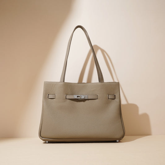 Women's Simple High-grade First Layer Cowhide Mother Shoulder Bags