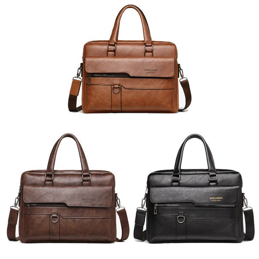 Trendy Classic Business Meeting Bidding Commuter Men's Handbags