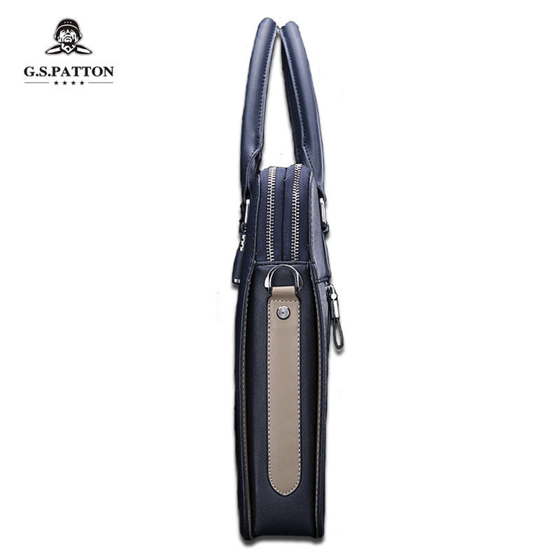 Men's Business Single Vertical Computer Leather Men's Handbags